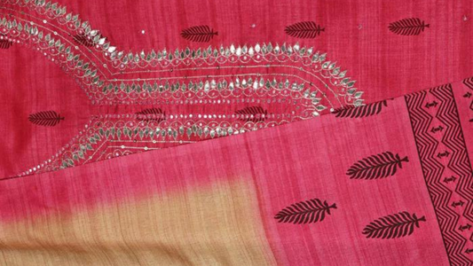 Unstitched suits: Gota Patti suit designs for Different Occasions