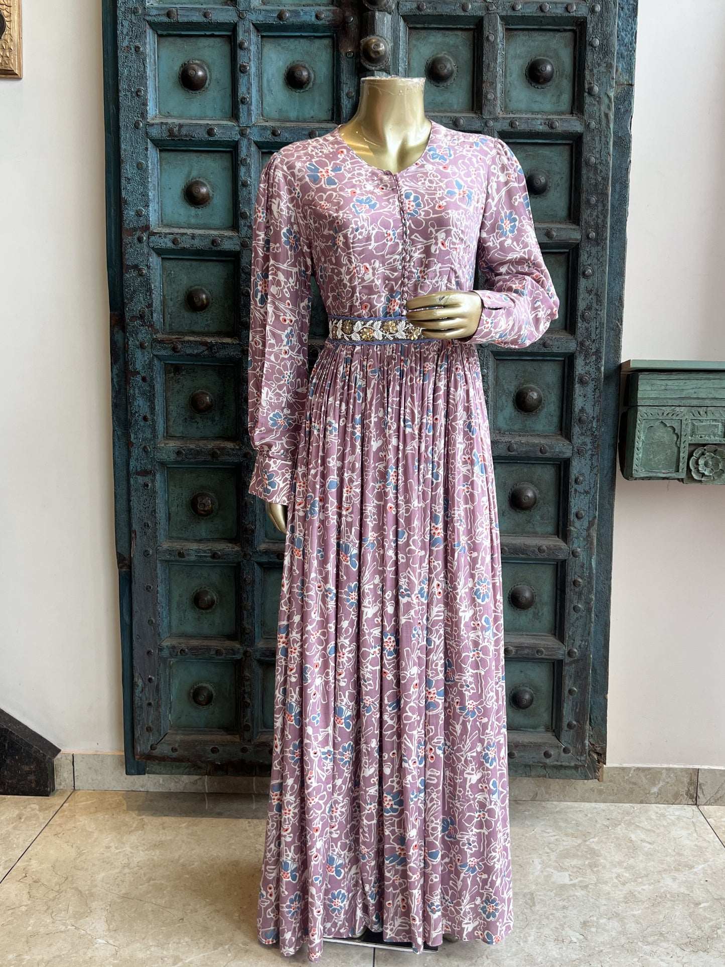 Lailac Printed Gown