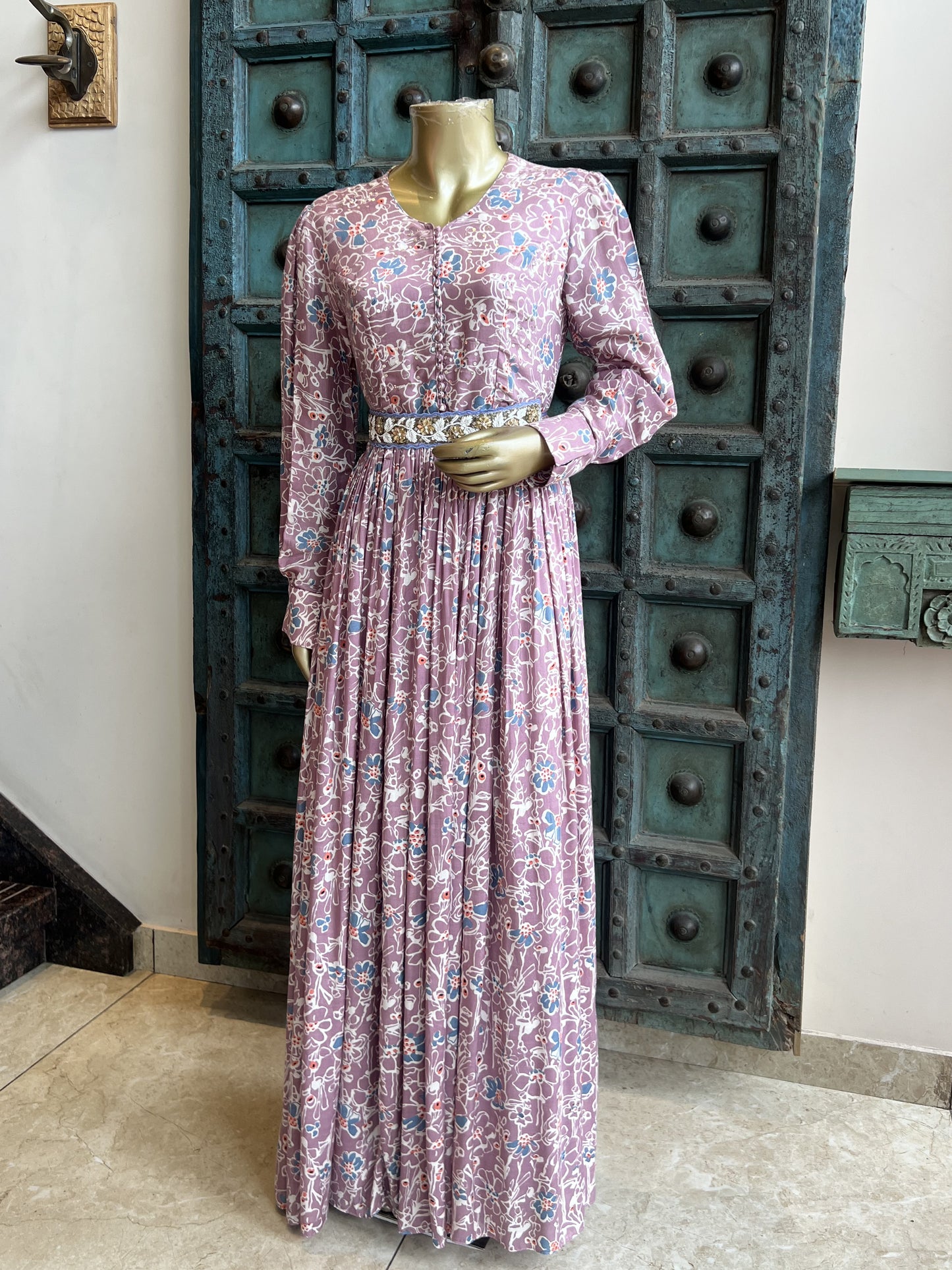 Lailac Printed Gown