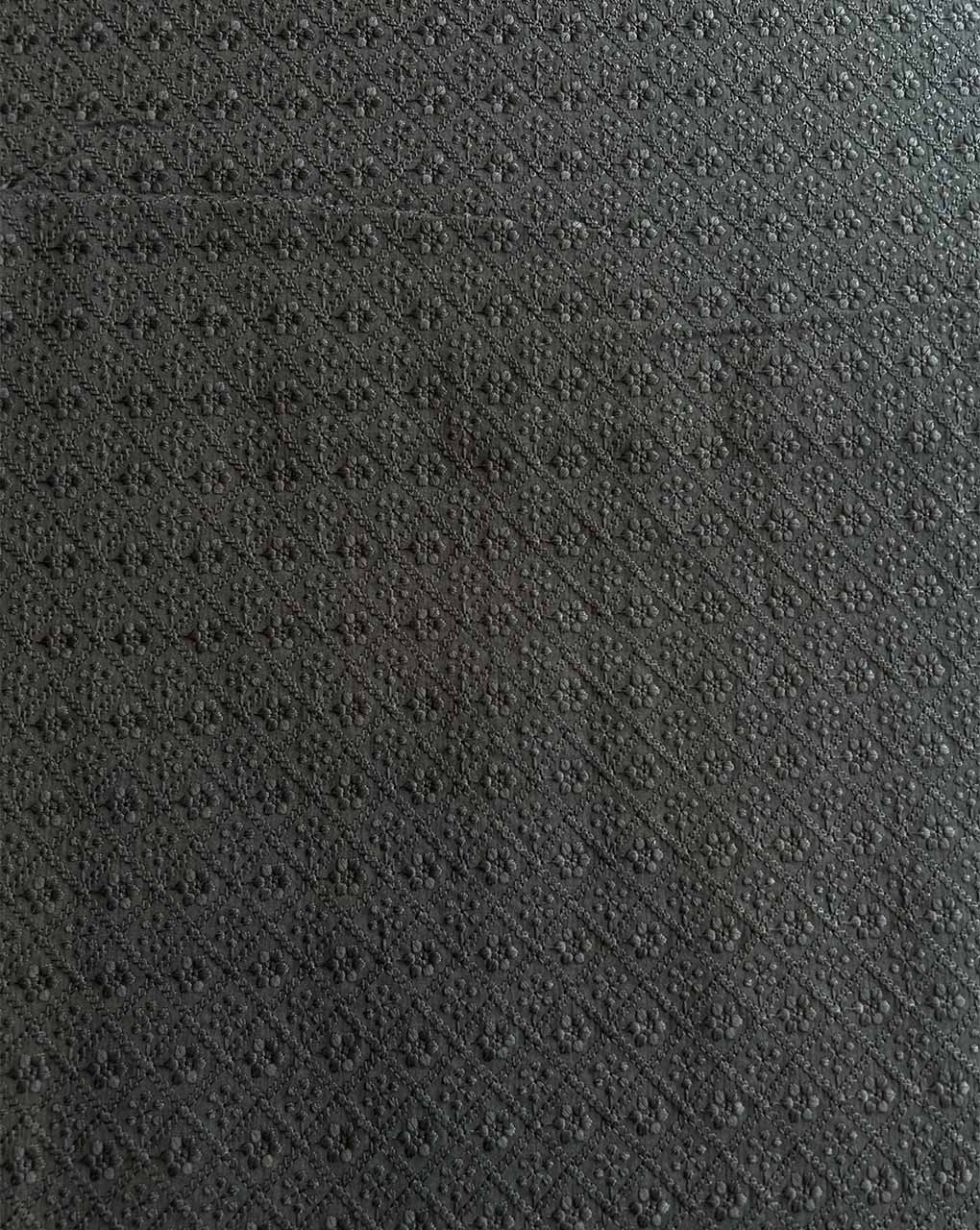 Black All Over Jaal Embroidered Fabric
