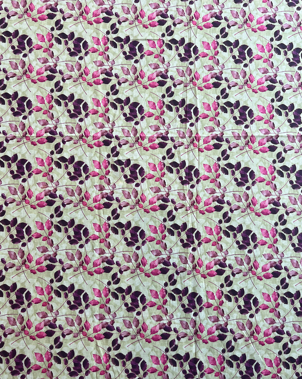 Leaf Printed Cotton Fabric
