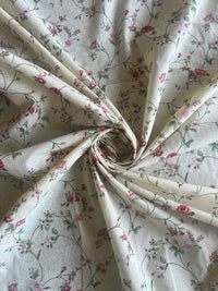 Lemon Floral Printed Cotton Fabric