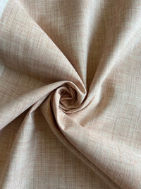 Peach Self Textured Cotton Fabric