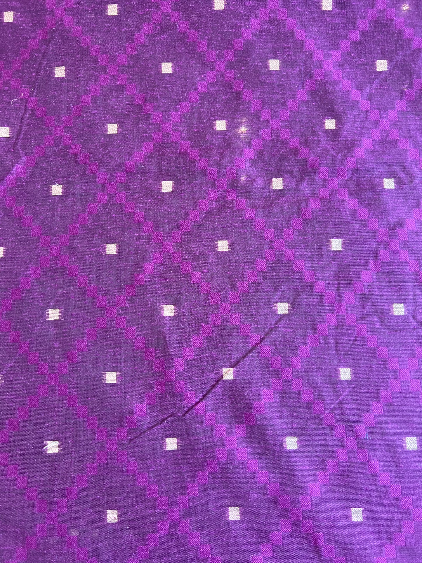 Wine Weaved Chanderi Fabric