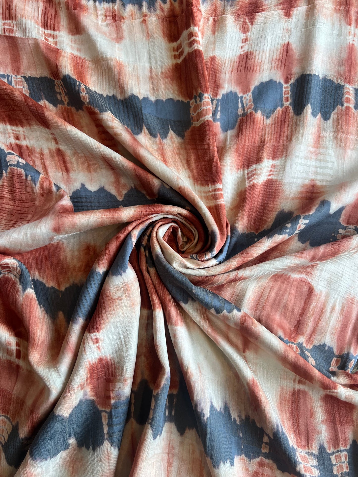 Jacquard Modal Hand Tie and Dye Printed Fabric