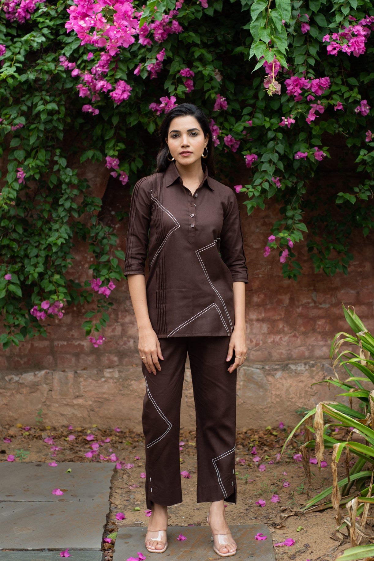 Brown Rubble Co-ord Set
