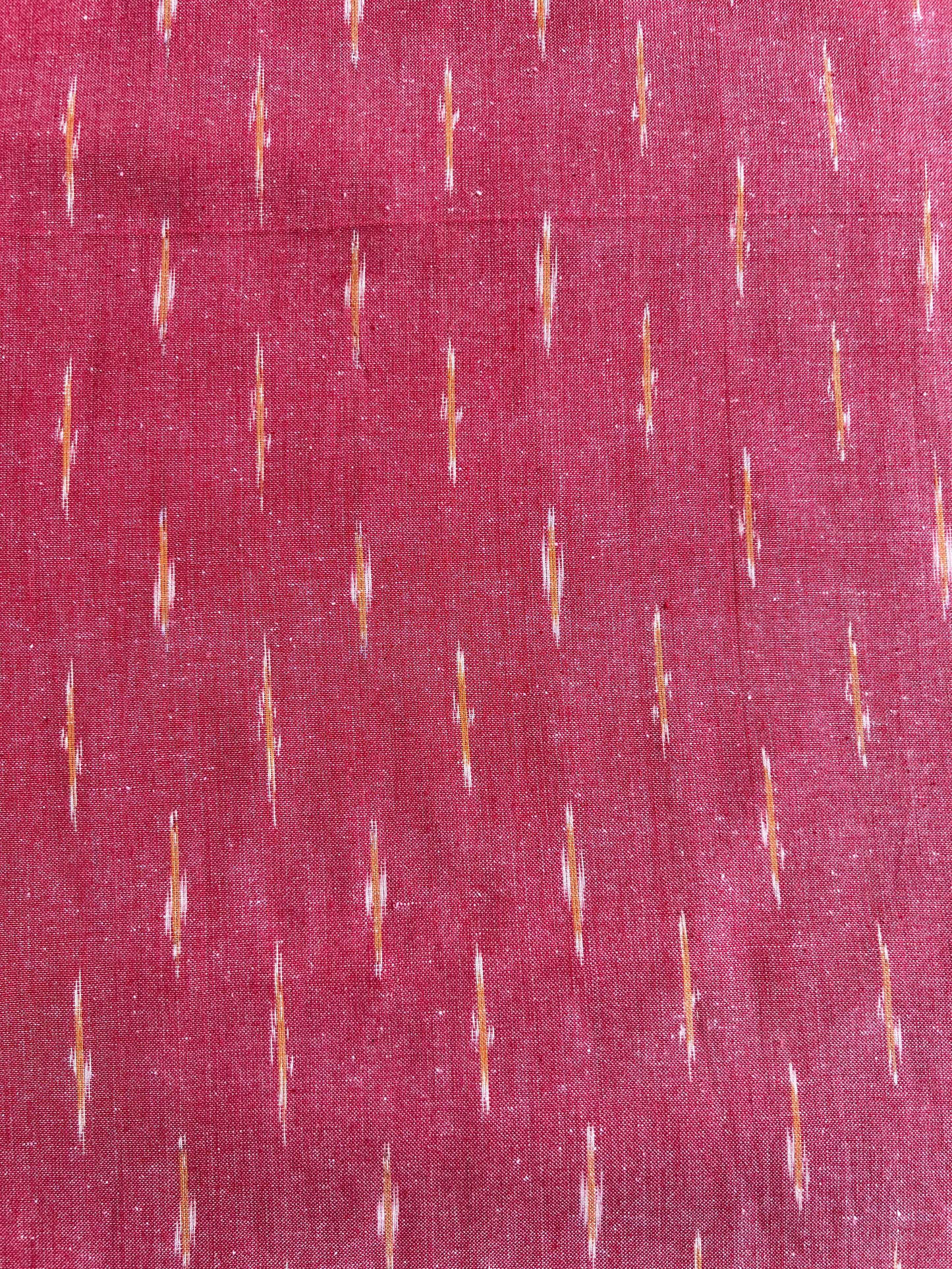 Geometric Woven Washed Ikat Cotton Fabric