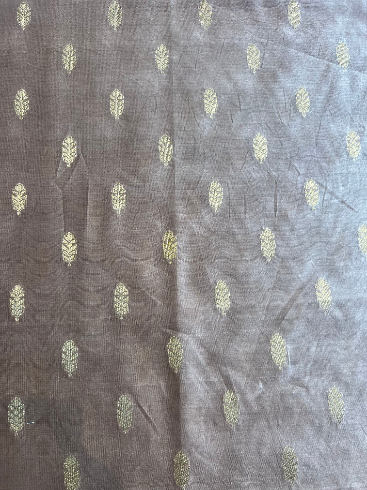 Mouse Weaved Buti Maheshwari Silk Fabric