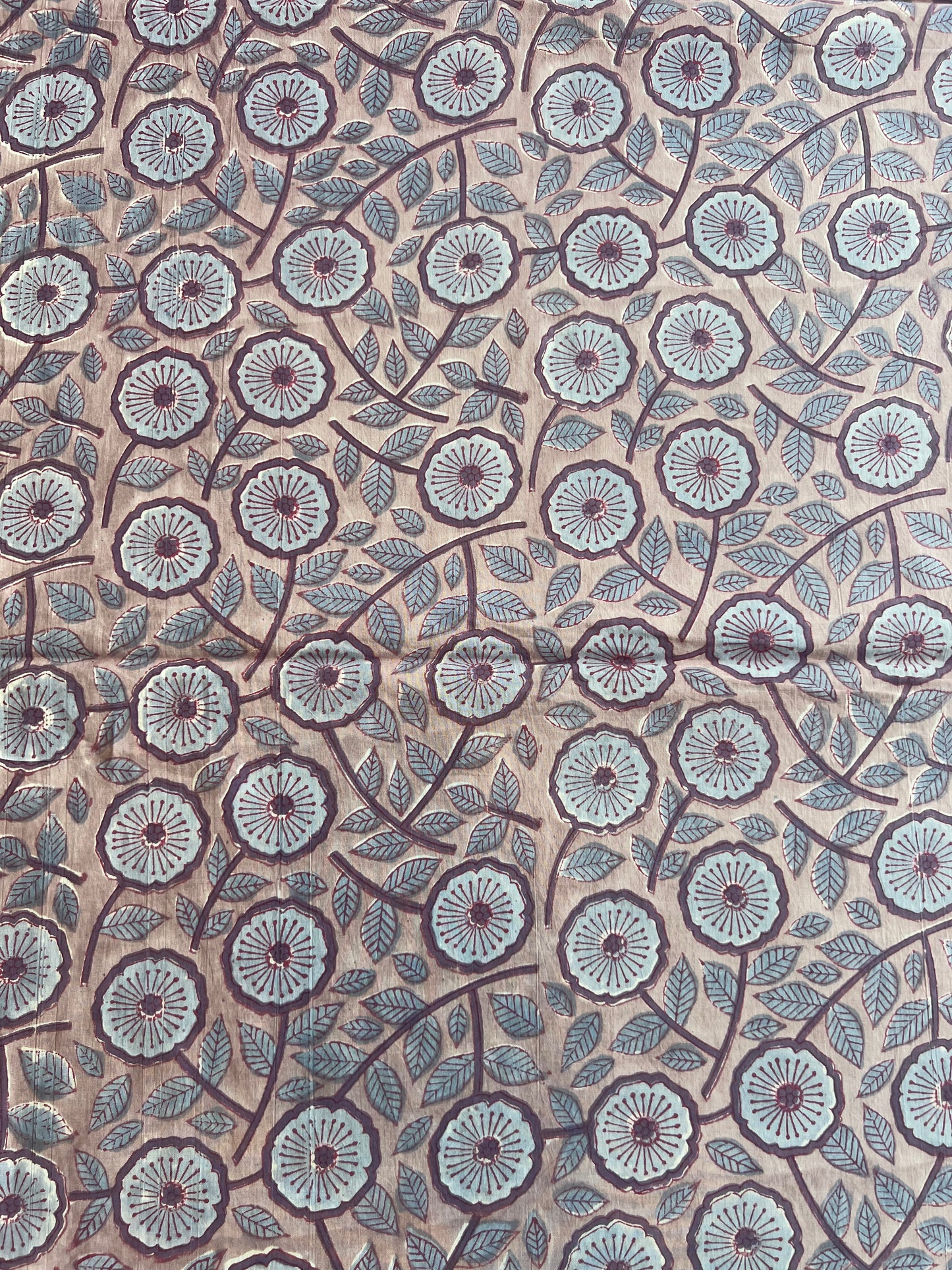 Pure Cotton Hand Block Printed Fabric