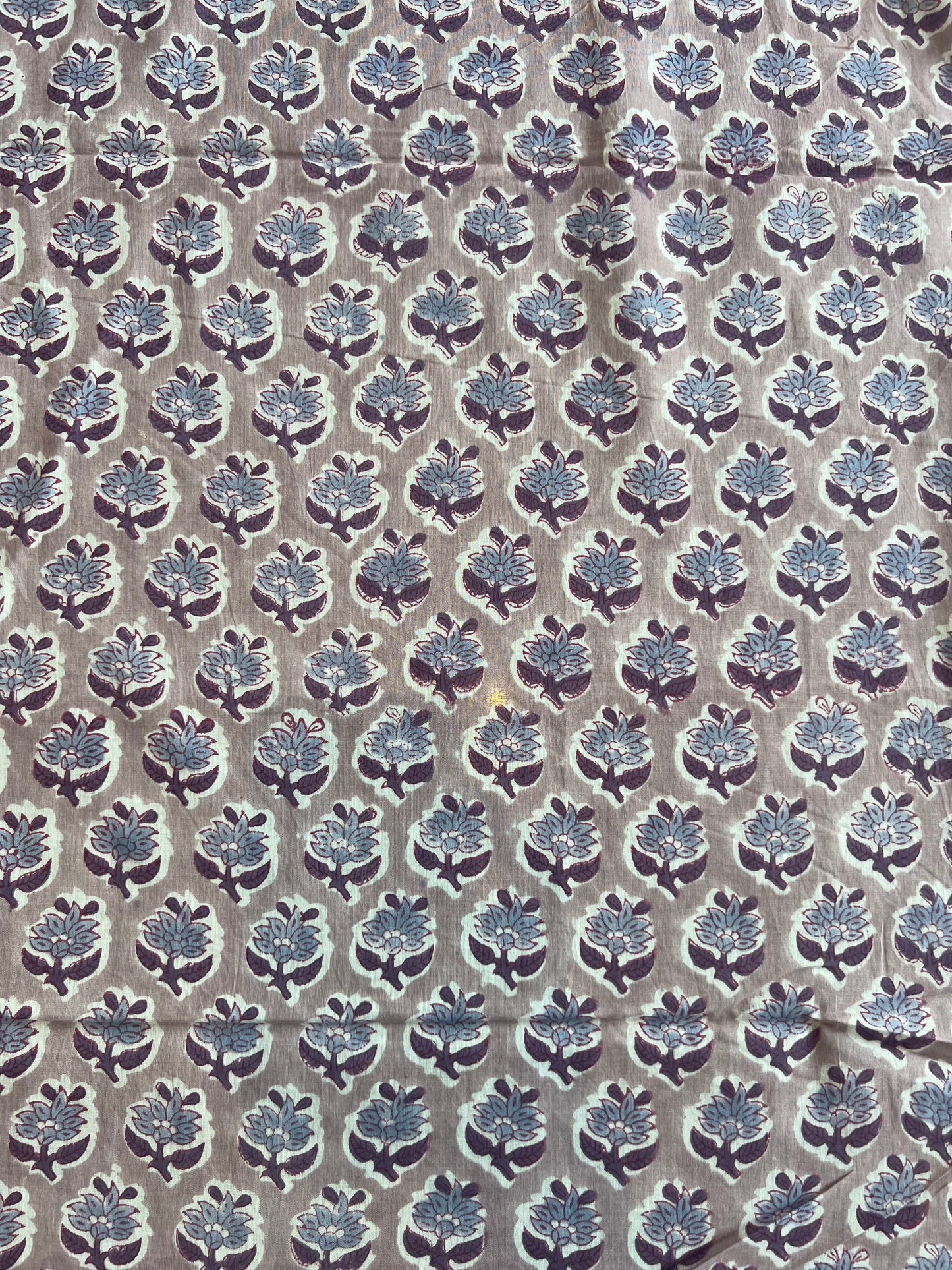 Pure Cotton Hand Block Printed Fabric