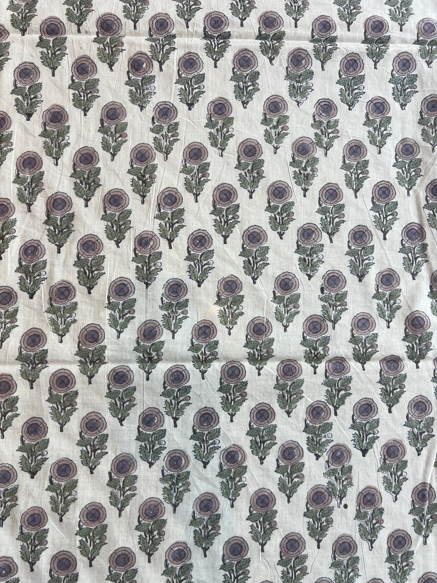 Pure Cotton Hand Block Printed Fabric