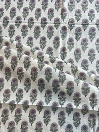 Pure Cotton Hand Block Printed Fabric