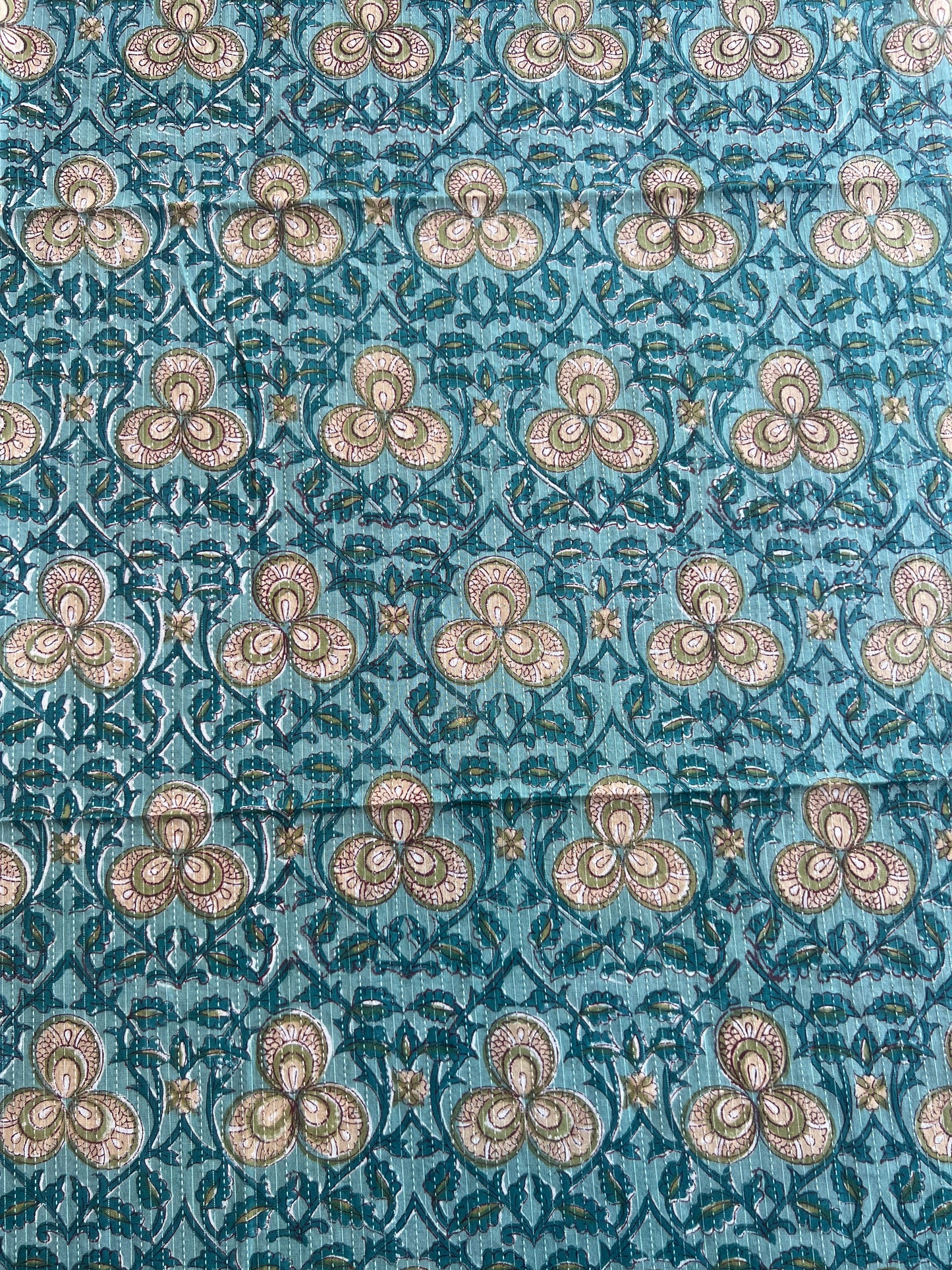 Pure Cotton Hand Block Printed Fabric