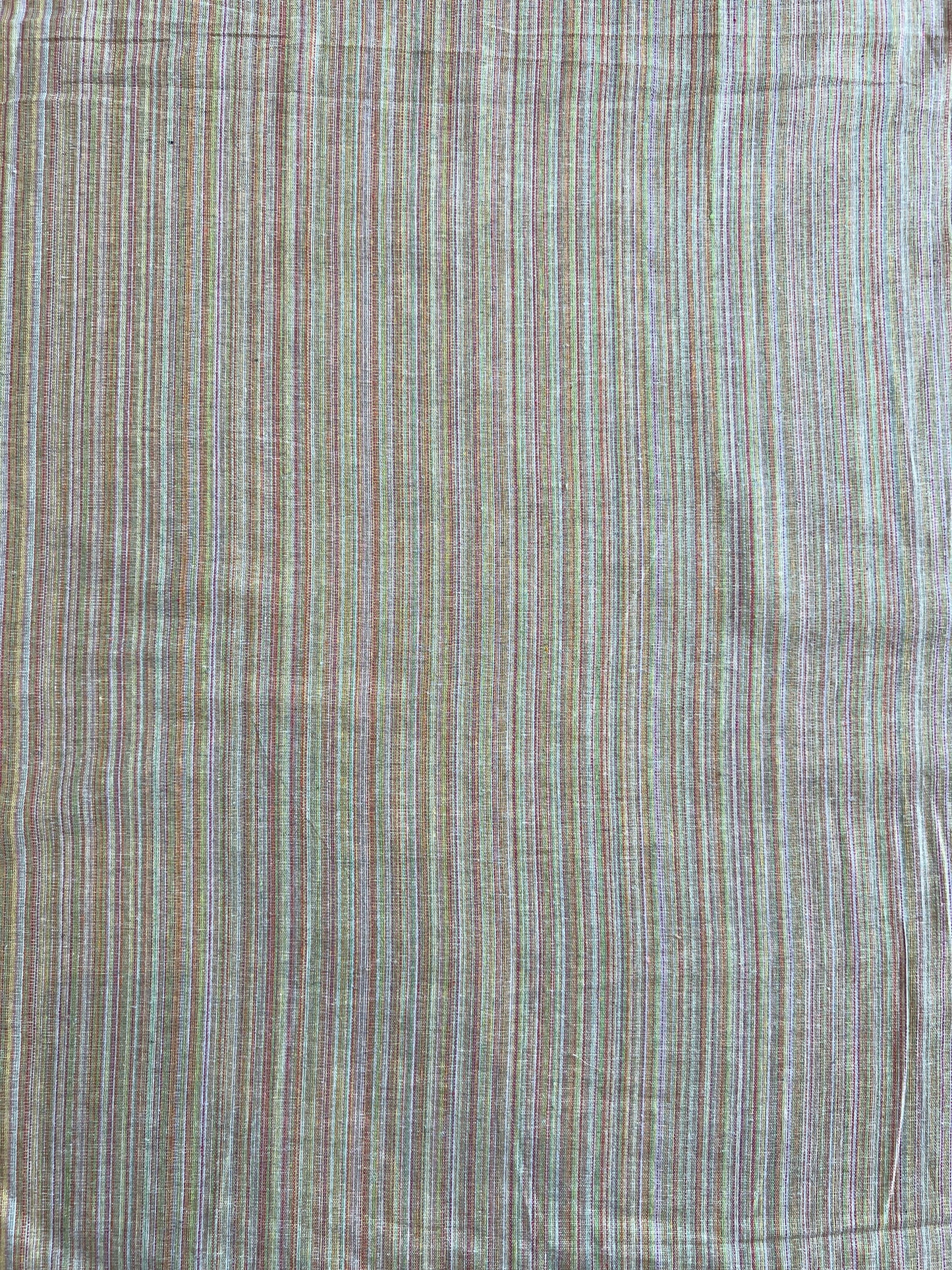 Multicolour Self Weaved Cotton Fabric