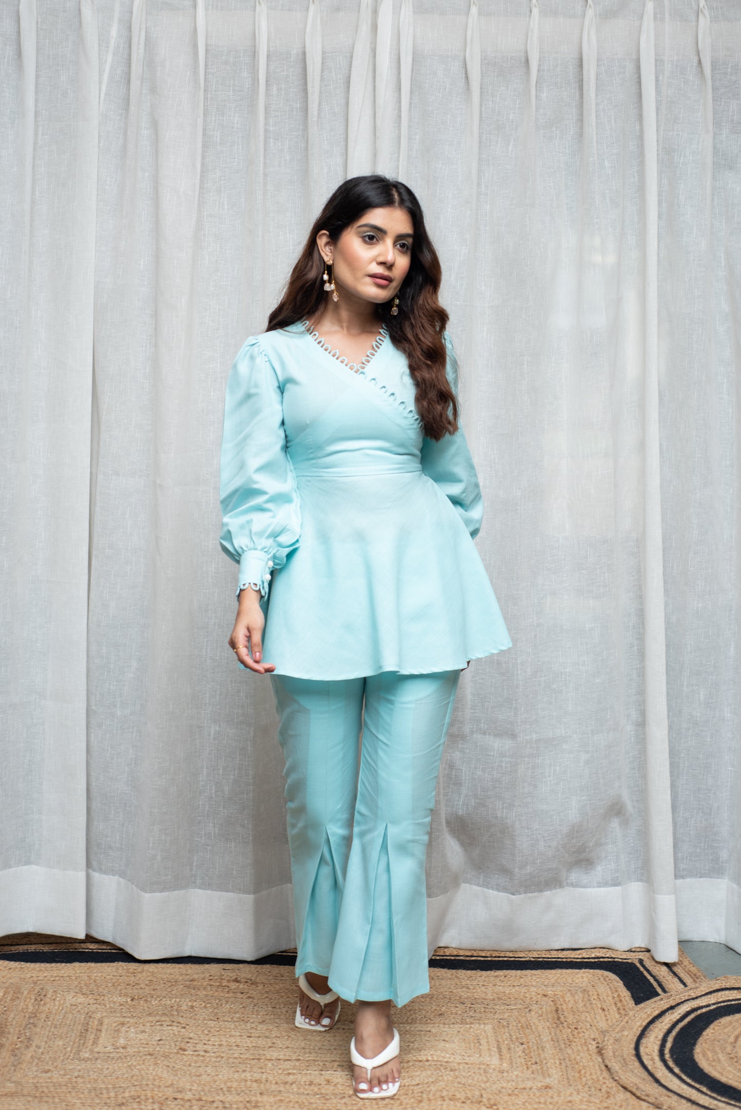 Aqua Pearl Co-ord Set