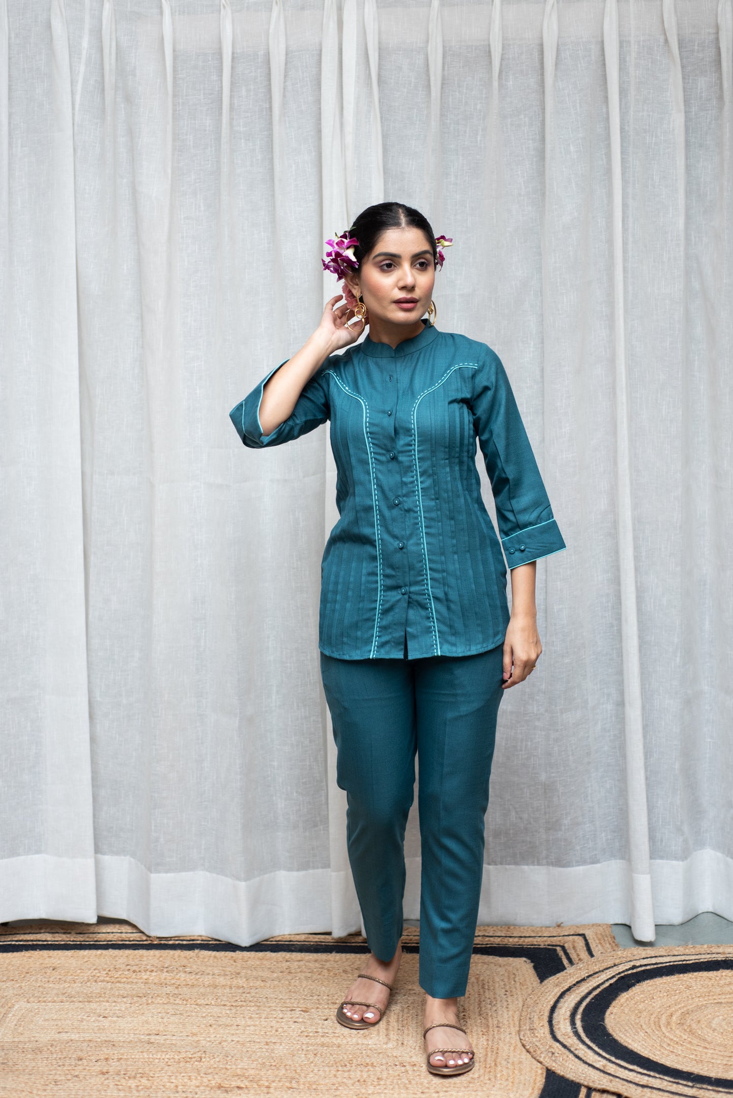 Teal Blue Co-ord Set