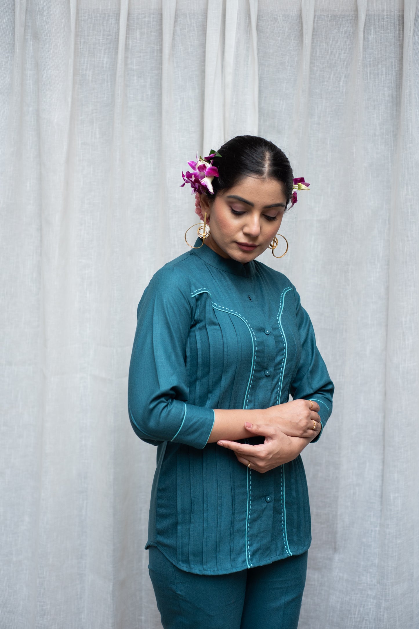 Teal Blue Co-ord Set