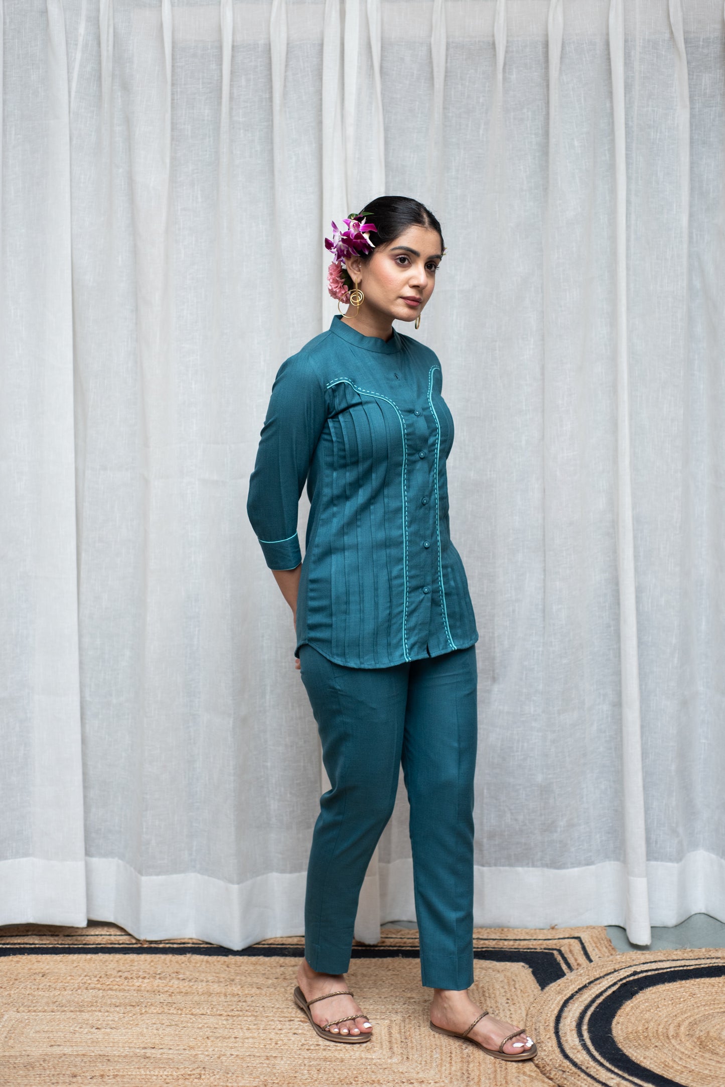 Teal Blue Co-ord Set