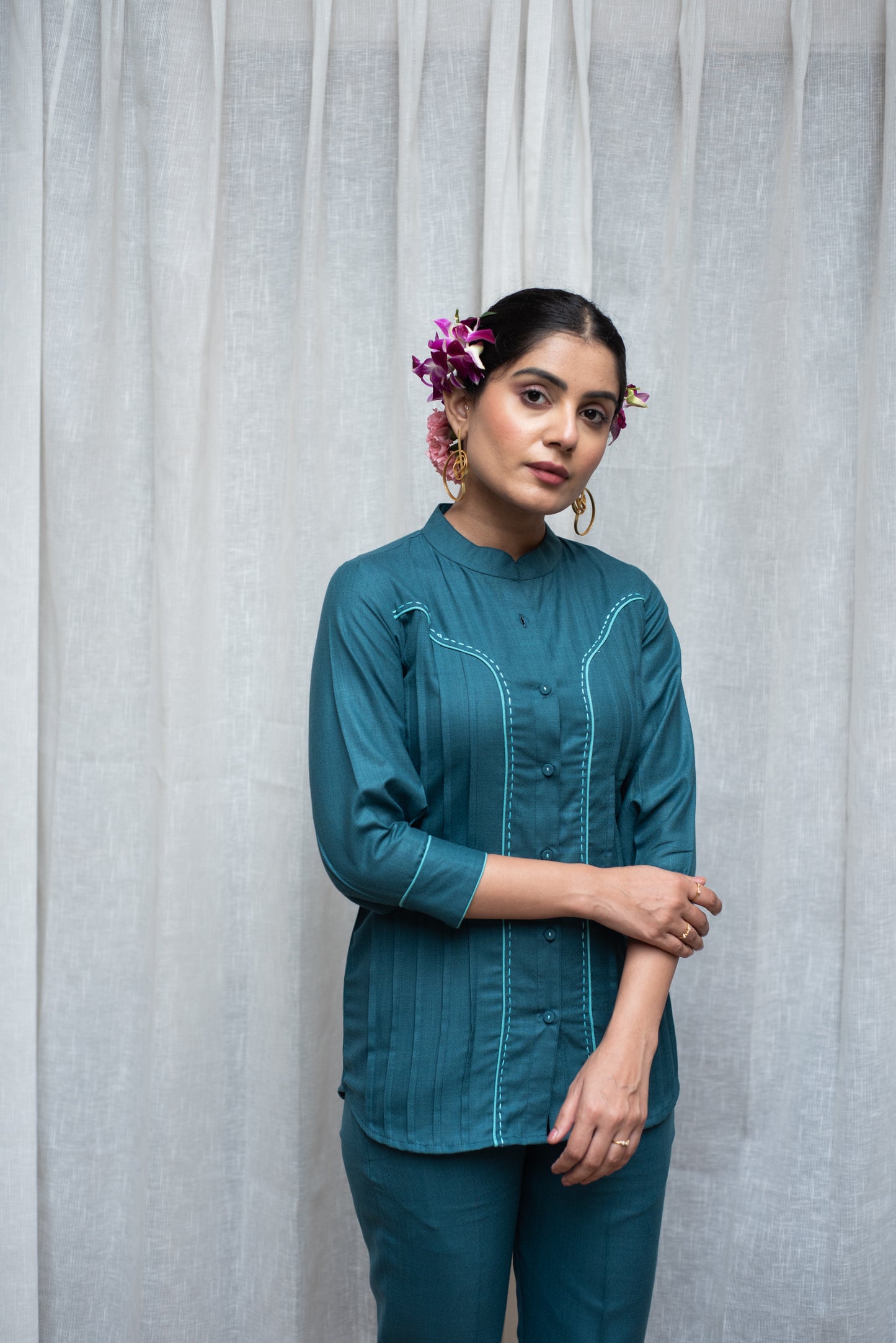 Teal Blue Co-ord Set