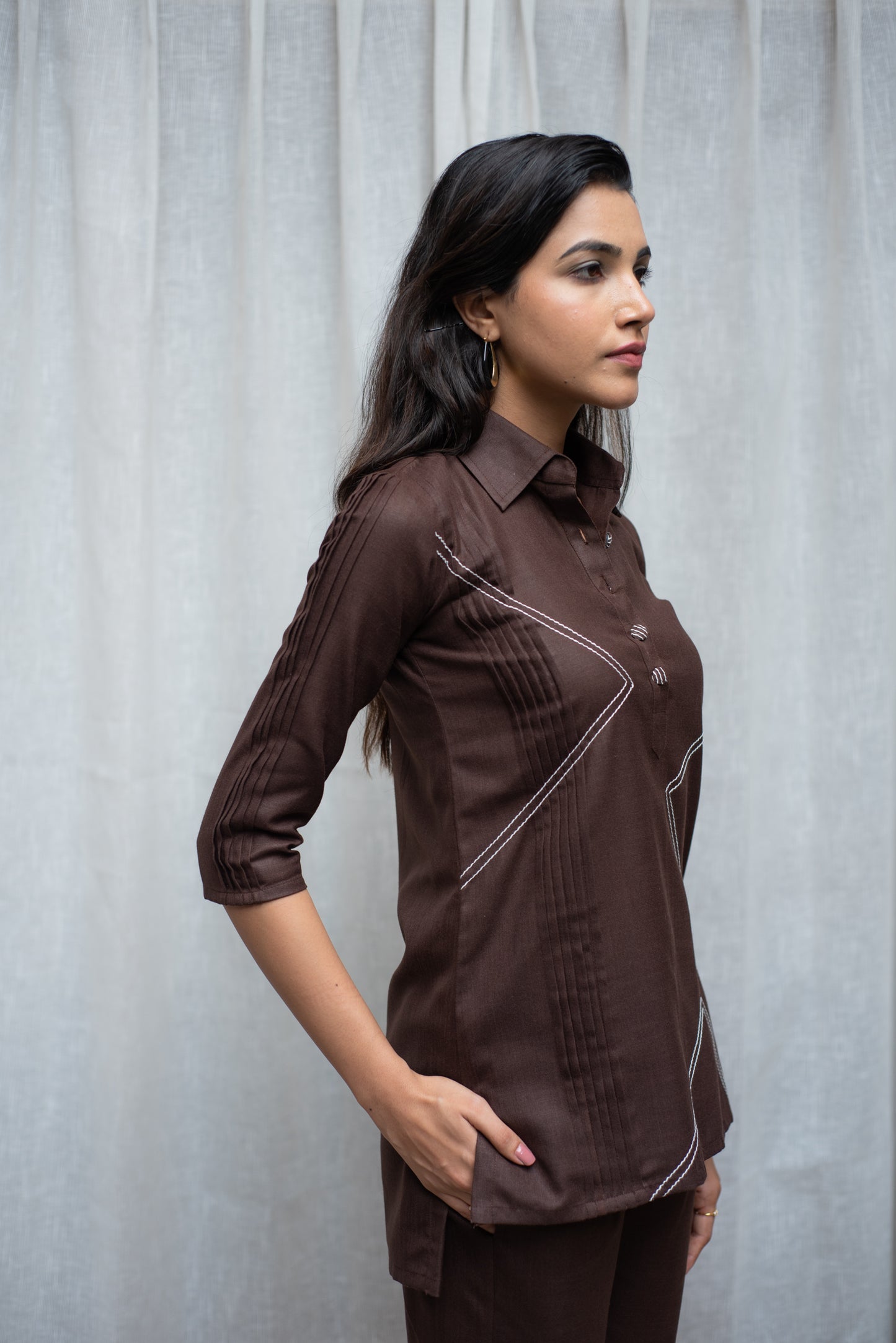 Brown Rubble Co-ord Set