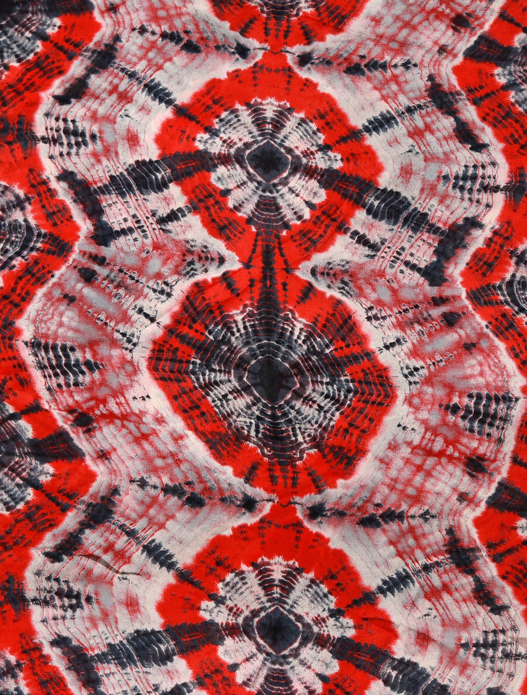 Black Satin Printed Fabric