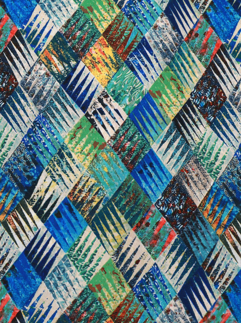 Blue Modal Printed Fabric