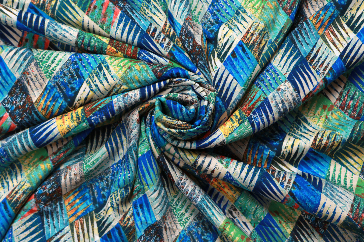 Blue Modal Printed Fabric