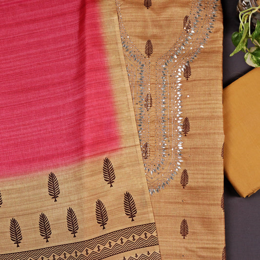 Mustard Gota Patti Suit Set