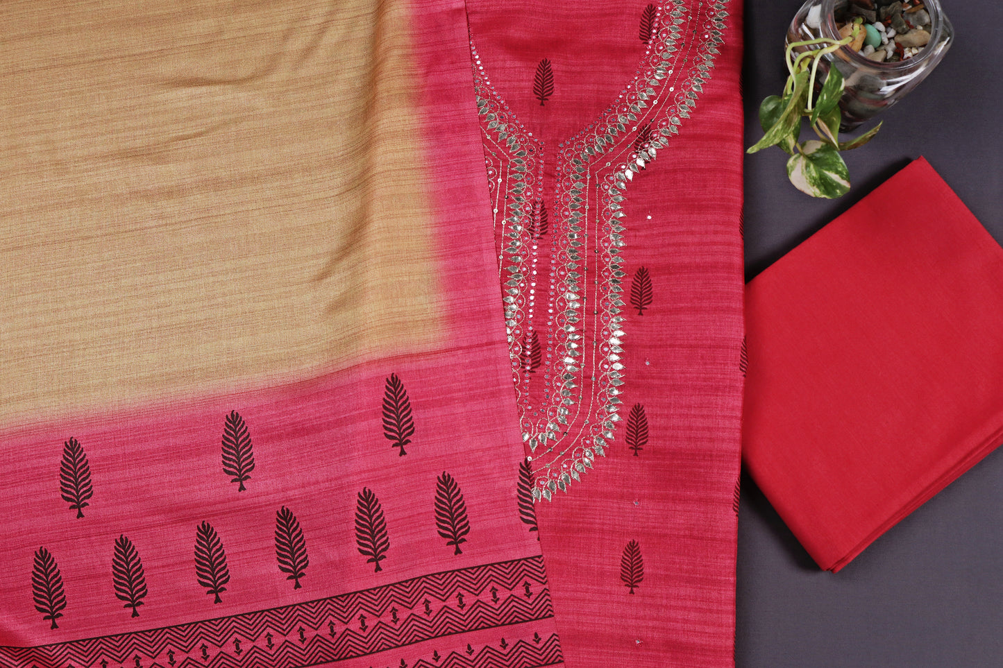 Pink Gota Patti Suit Set