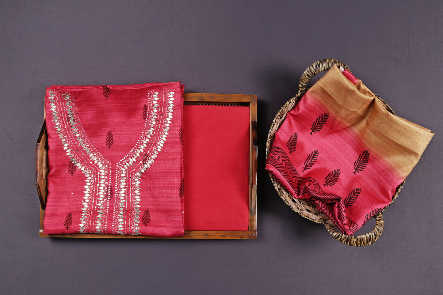 Pink Gota Patti Suit Set