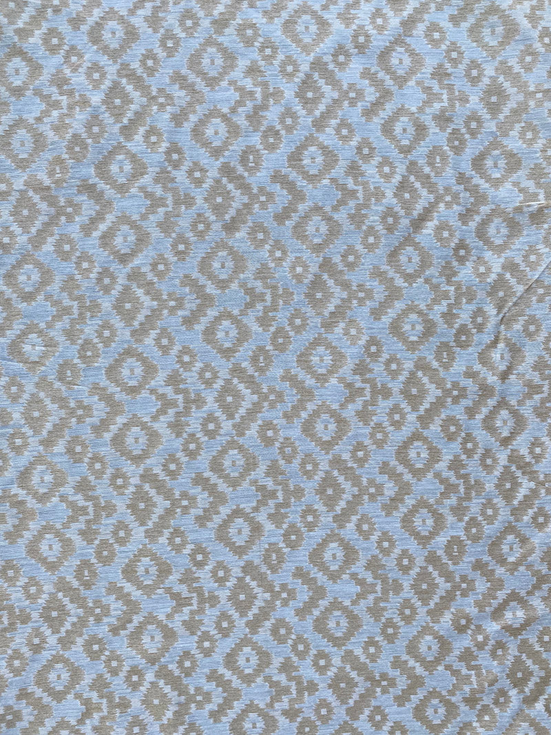 Beige Weaved Maheshwari Fabric