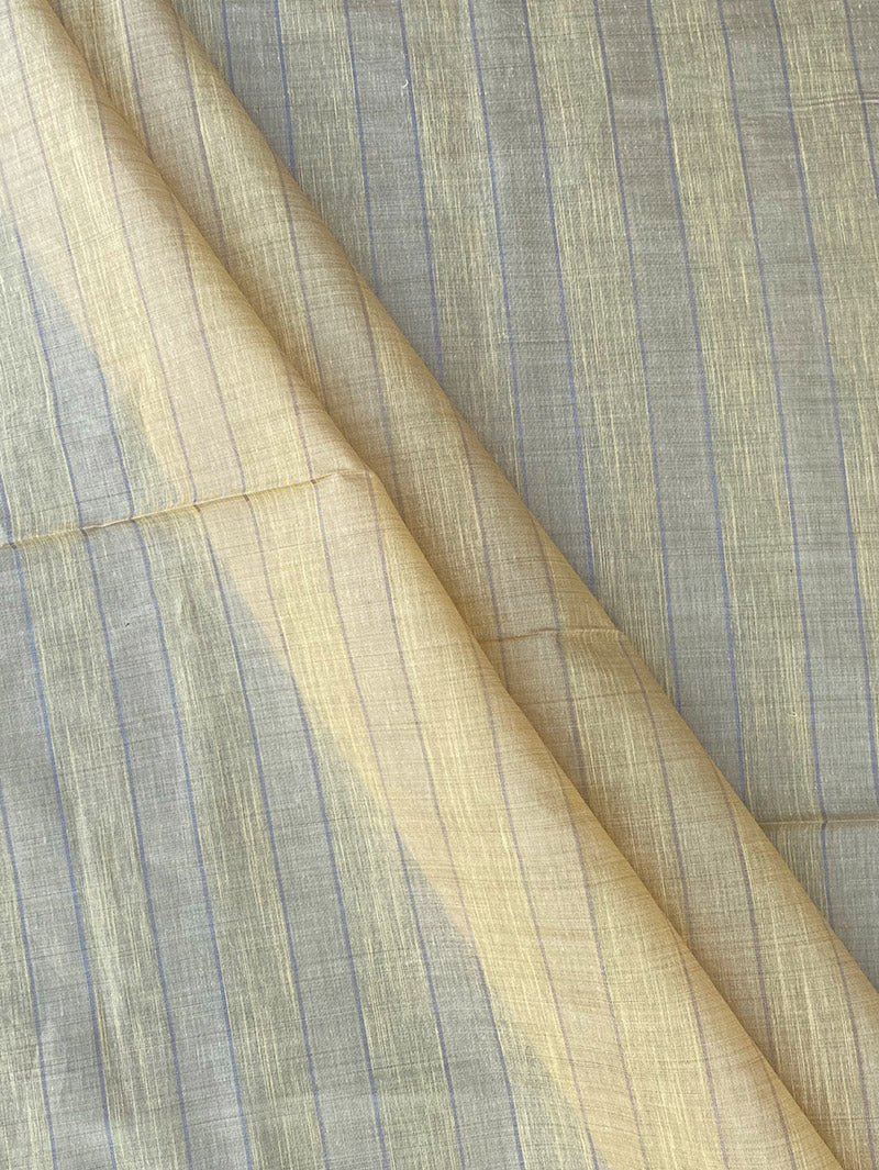 Lemon Weaved Chanderi Fabric