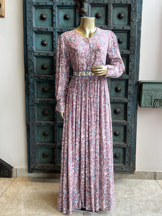 Lailac Printed Gown
