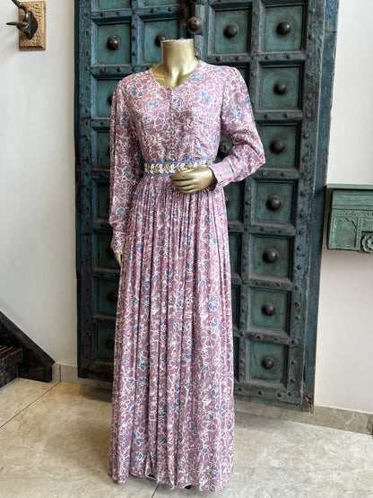 Lailac Printed Gown