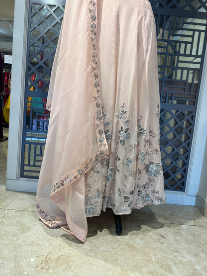 Peach Hand Work Lehanga