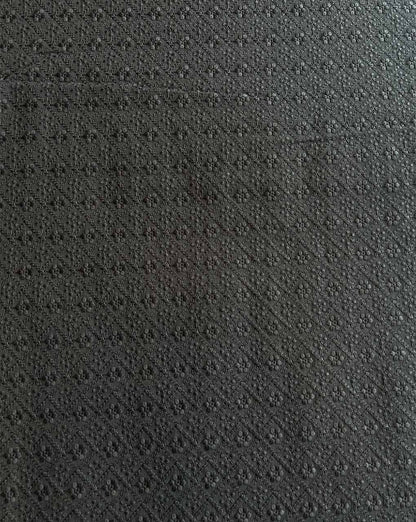 Black All Over Jaal Embroidered Fabric