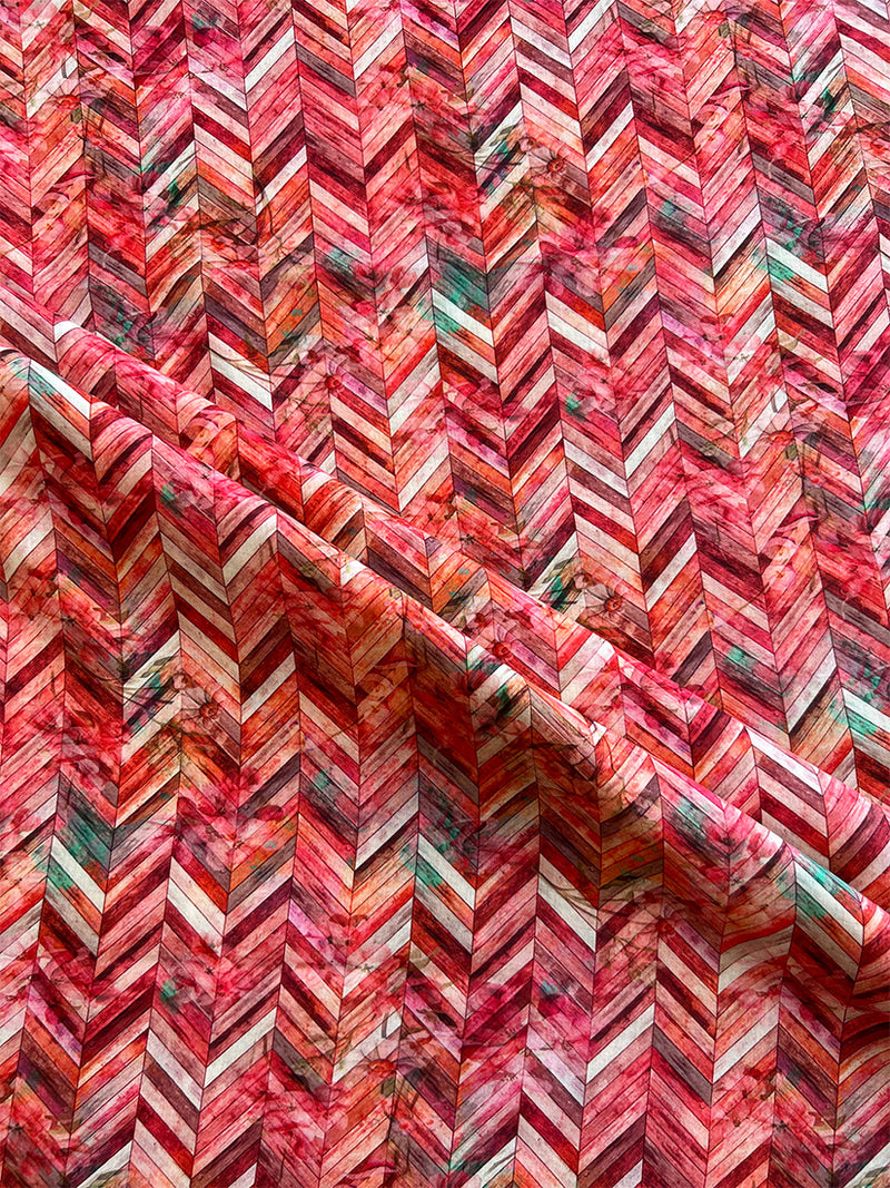 Multi Colour Geometrical Print Cotton Fabric