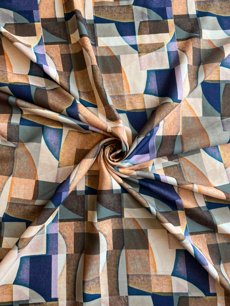 Geometrical Printed Modal Fabric