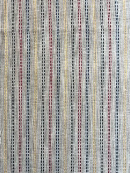 Multi Colour Stripes Weaved Cotton Fabric