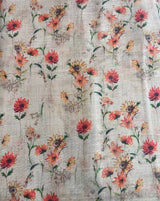 Floral Printed Tissue Fabric