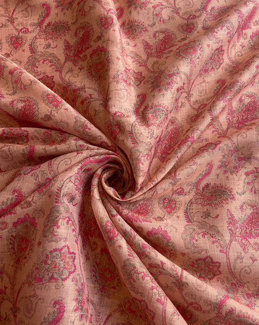 Mughal Jaal Printed Tissue Fabric