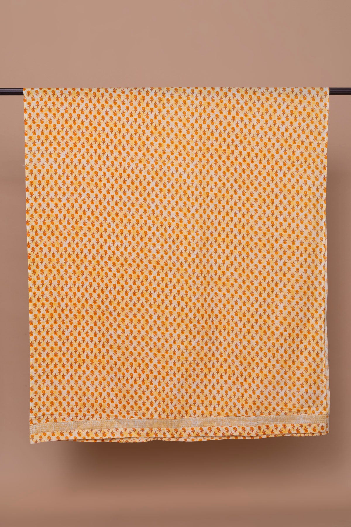 Lemon Block Printed Cotton Suit