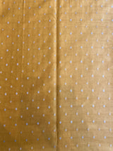 Yellow Colour Self Weaved Maheshwari Silk Fabric