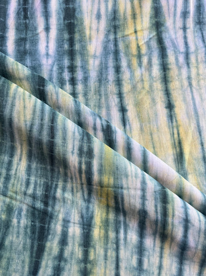 Modal Linen Hand Tie and Dye Printed Fabric