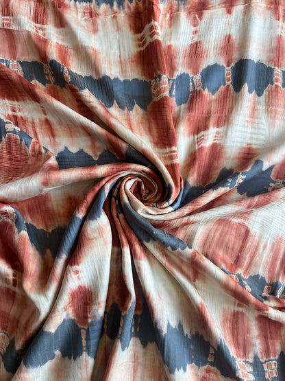 Jacquard Modal Hand Tie and Dye Printed Fabric