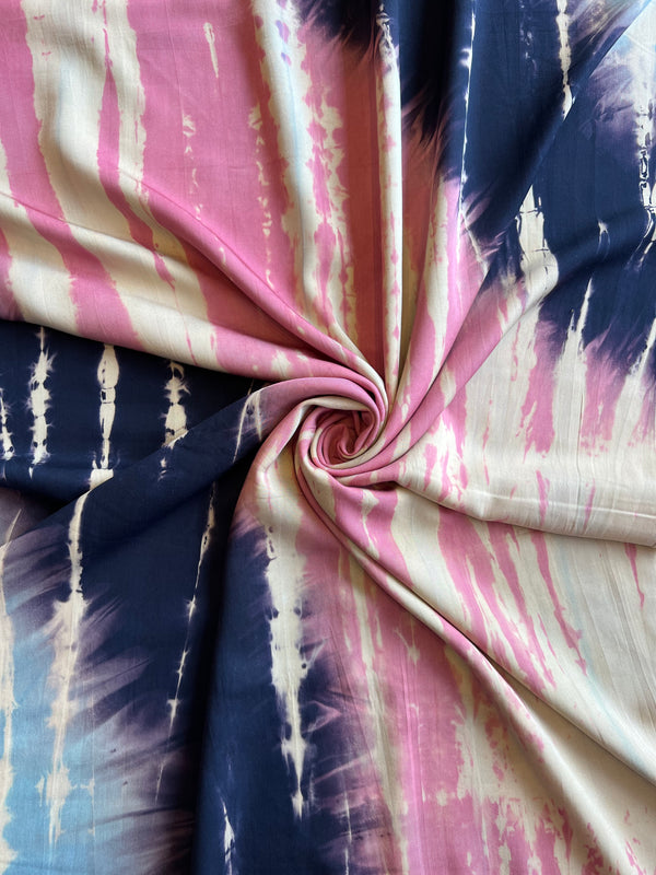 Modal Hand Tie and Dye Printed Fabric- CF2399