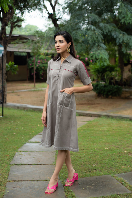 Subtle Slate Dress