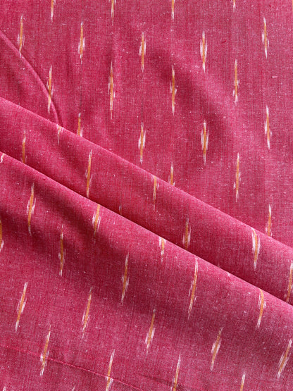 Geometric Woven Washed Ikat Cotton Fabric