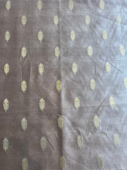 Mouse Weaved Buti Maheshwari Silk Fabric