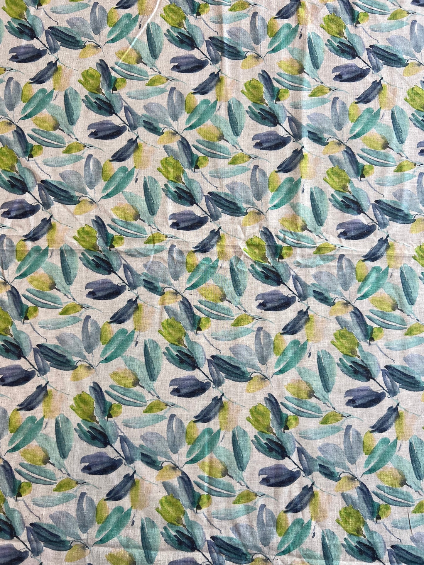 Abstract Printed Cotton Linen Fabric